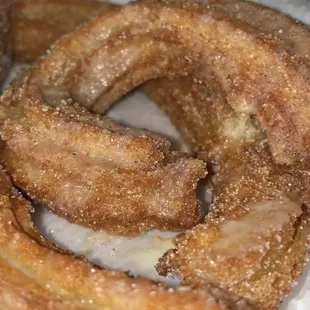 Churros with drizzled lechera