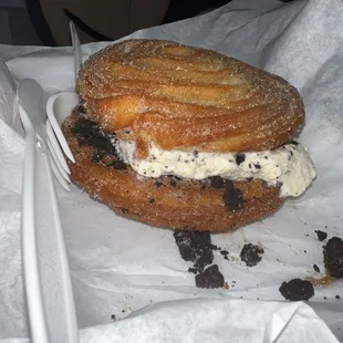 Churro Ice Cream Sandwich