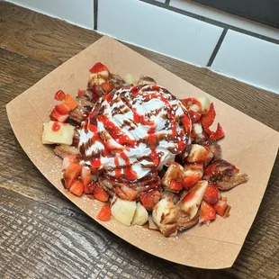 waffles, food