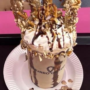 Nutella Pretzel Milkshake!