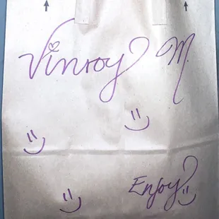 A pretty cool personalized bag.