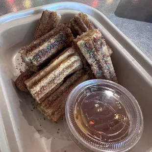 Cajeta Churro bites