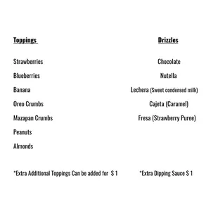 Toppings &amp; Drizzles