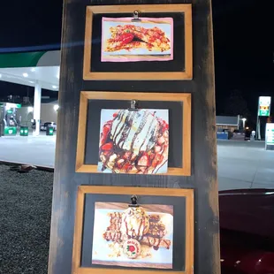 Examples of the menu items.... mmmmmm!