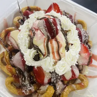 Churro Funnel Cake