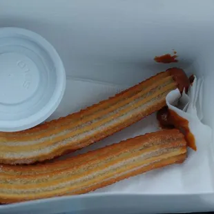 Dulce de leche filled churros