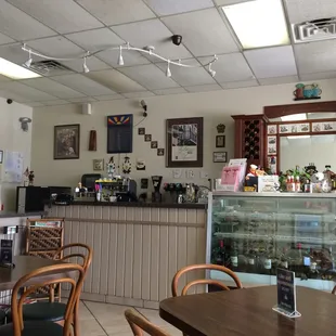 the interior of a restaurant
