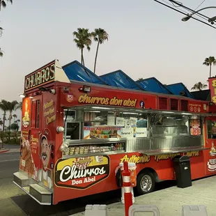 a food truck parked on the side of the road