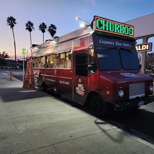 a red food truck