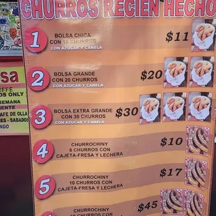 Menu as of 1-31-24