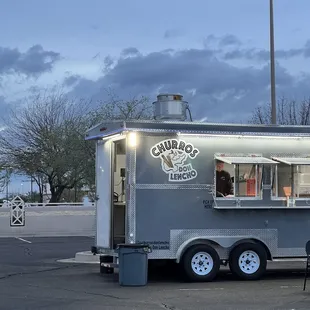 Outside of the food truck