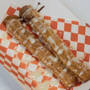 Churros Rellenos de Cajeta