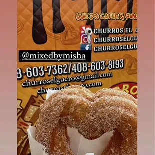 Heart  shaped churro