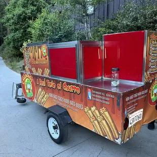 Churro cart at our wedding