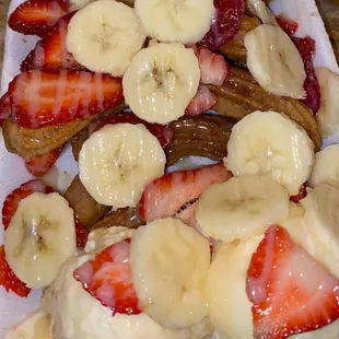 Churros with ice cream !