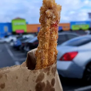 Carmel filled churro