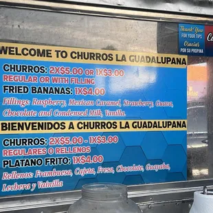 Prices and filling flavors