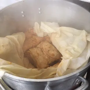 Tacos de canasta chicharron prensado papa frijoles requeson