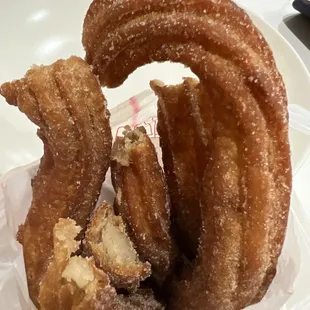 Bag of churros after we ate a bunch of it... still so much left!