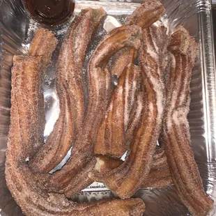 This is a small trey...minus what we ate in the car