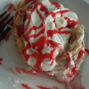 Churro funnel cake was good.