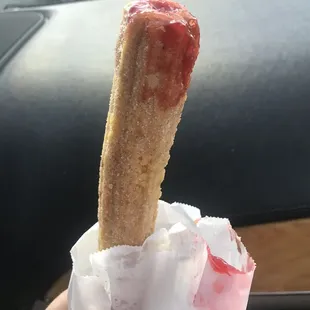 Strawberry filled Churros Rellenos