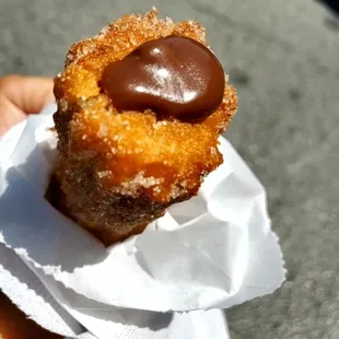 Chocolate filled churro