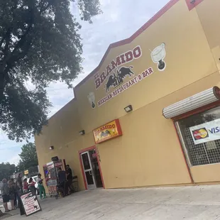 In front of El Bramido Mexico Restaurant &amp; Bar....