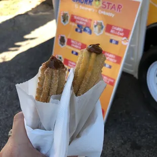 Cajeta filled churros