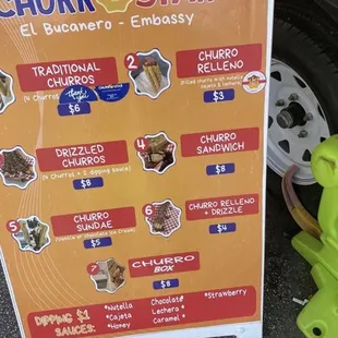 Best quality churros for the price! They are not stingy with their toppings! My fav is the churro relleno with cajeta.