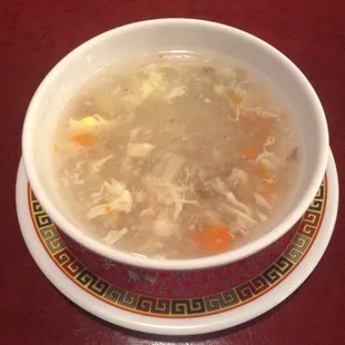 Egg Flower Soup came with my entree