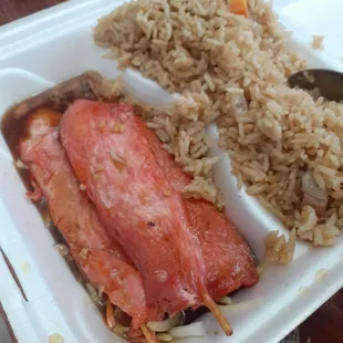 This is supposed to be teriyaki chicken.