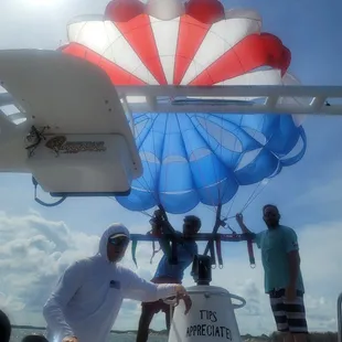 First time parasailing