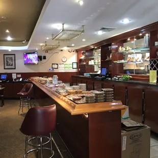 a view of the dining area