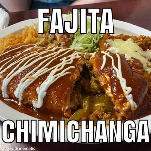 a plate of mexican food