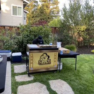 Setup for party