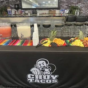 Horchata &amp; Strawberry Waters - Two Beautiful Fruit arrangements.