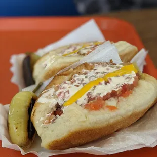 The traditional hot dog
