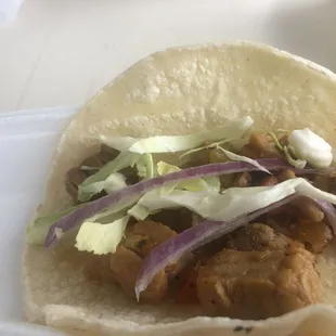 Another DIY cahuamanta taco