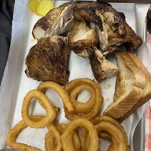 Half BBQ chicken plate