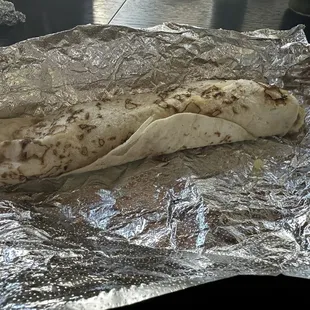 Sausage breakfast burrito