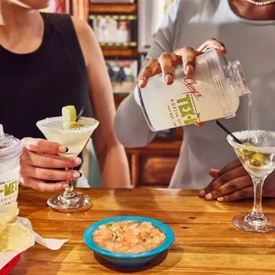 Tortilla Soup loaded with homemade chicken broth, hand-pulled chicken, roasted corn, green chiles, diced avocado, tortilla strips and more!