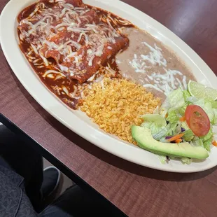 Cheese enchiladas