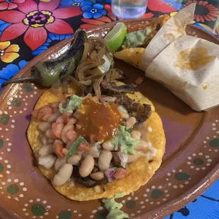 Volcano carne taco and Vampiro Birria Taco