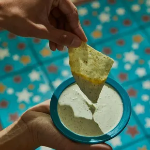 Chuy's famous Creamy Jalapeno - use it as a salad dressing, a dip for chips, or a sauce for your tacos, enchiladas or burrito!