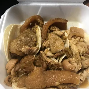 The best chicharone tacos. Full of flavor. Not greasy or messy. A must stop when I&apos;m in town!