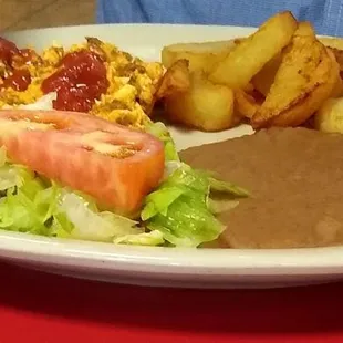 Chorizo with Potatoes and beans.