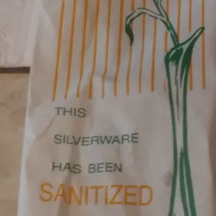 Wrapped silverware