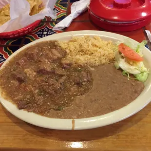 Carne guisada for lunch