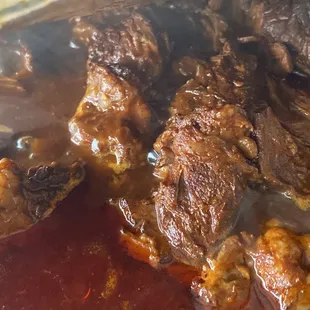 Our delicious Birria cooking!